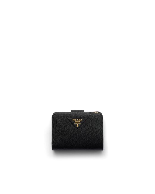 Prada White Small Leather Wallet