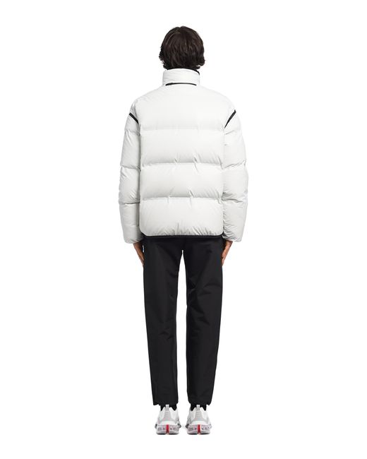 Prada Multicolor Reversible Cropped Light Nylon Down Jacket for men