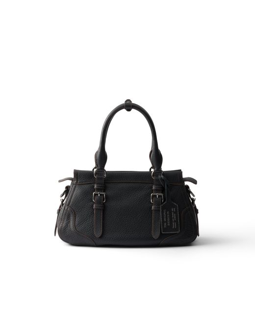 Prada Black Large Leather Tote Bag