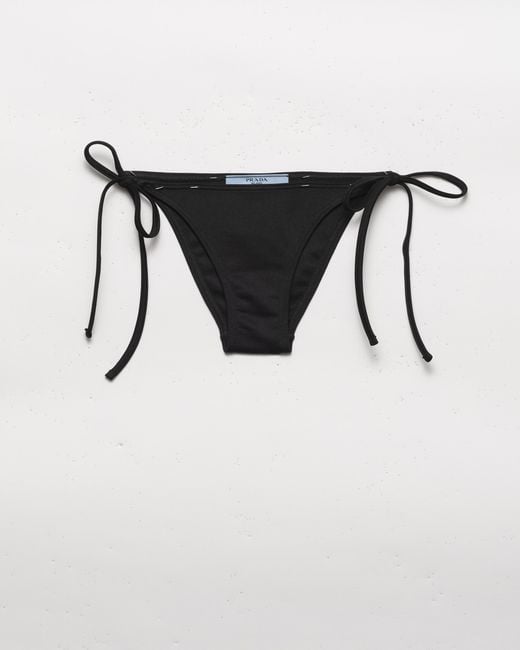 Prada Black Interlock Knit Bikini Bottom
