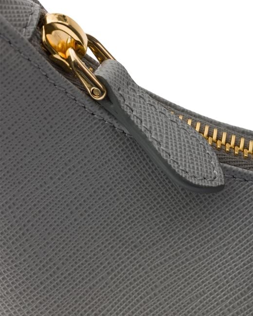 Prada Gray Re-Edition 2005 Saffiano Leather Bag, Cloudy