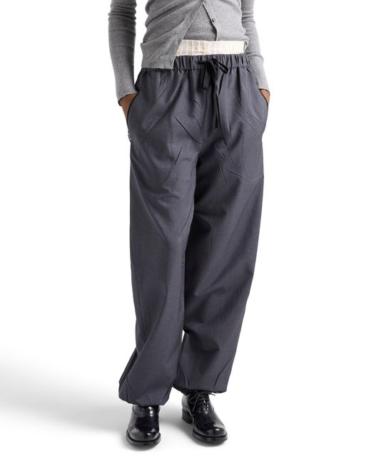 Prada Blue Light Mohair Joggers