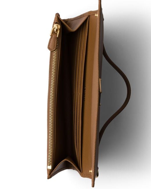 Portafoglio di Prada in Brown