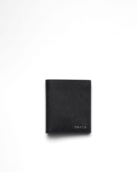 Prada White Saffiano Leather Wallet for men