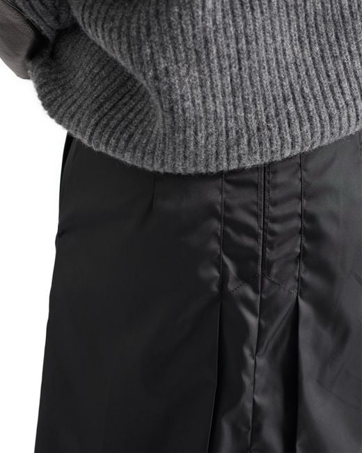 Prada Black Flared Re-Nylon Skirt