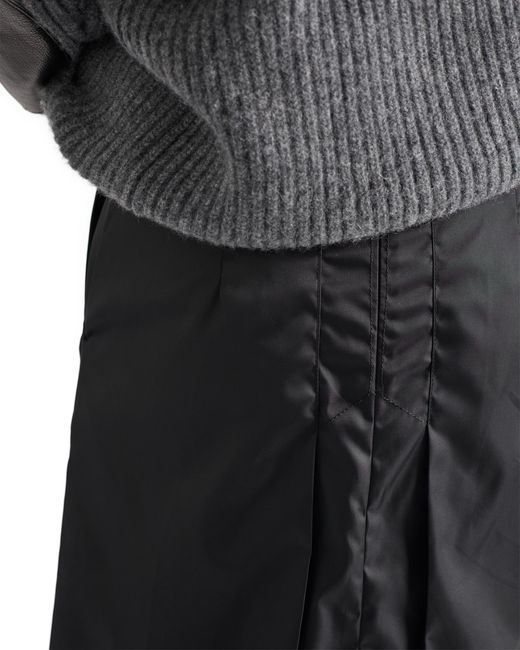 Prada Black Flared Re-Nylon Skirt