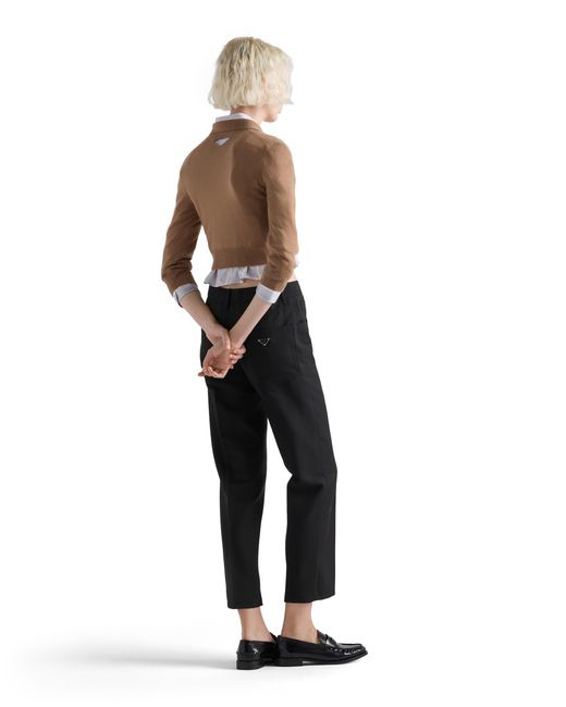 Prada Black Kid Mohair Pants