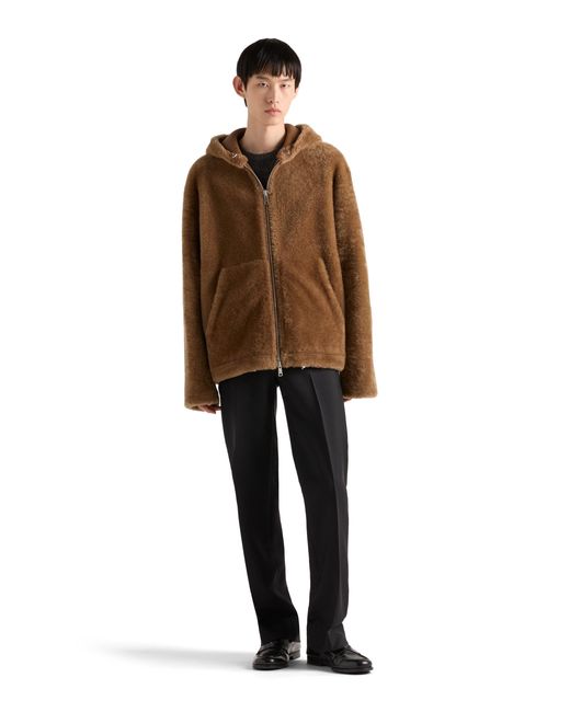 Prada Brown Shearling Jacket for men