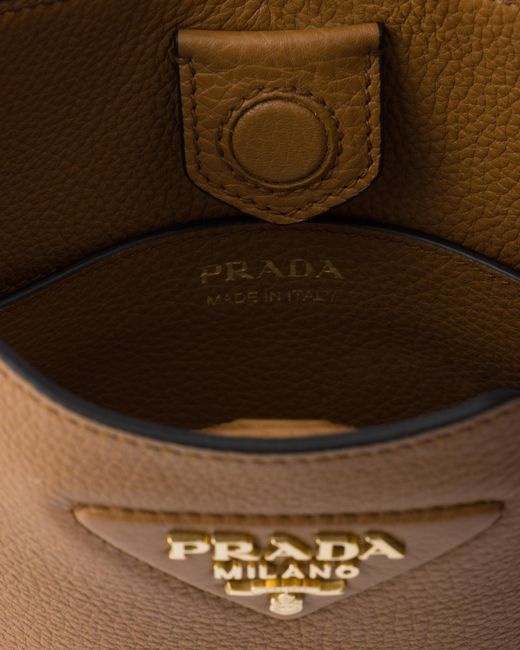 Mini Borsa A Tracolla di Prada in Brown