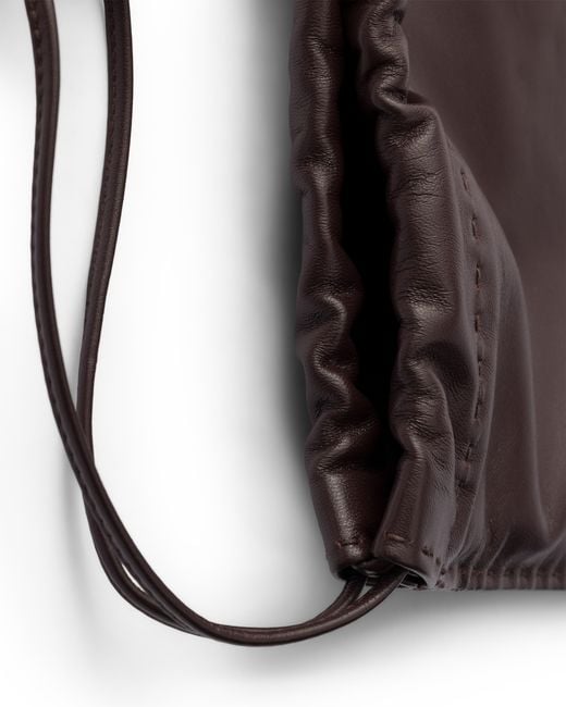 Prada Black Wish Nappa Leather Pouch, Briarwood