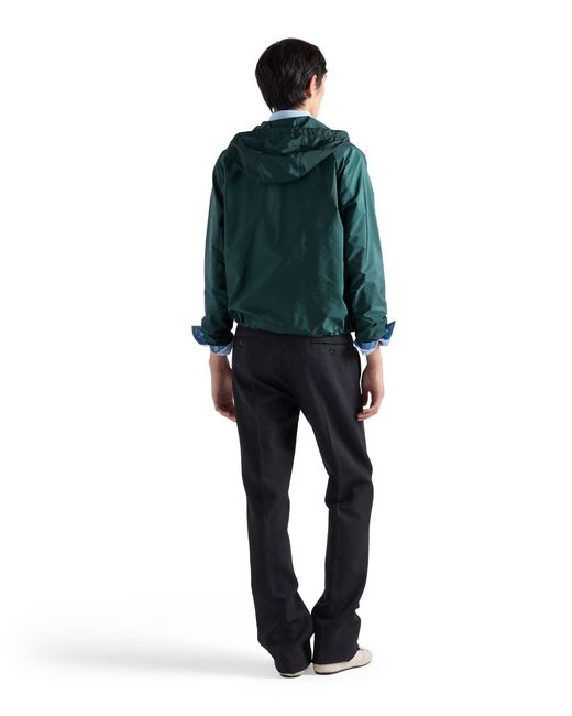 Prada Green Re-Nylon Blouson Jacket for men