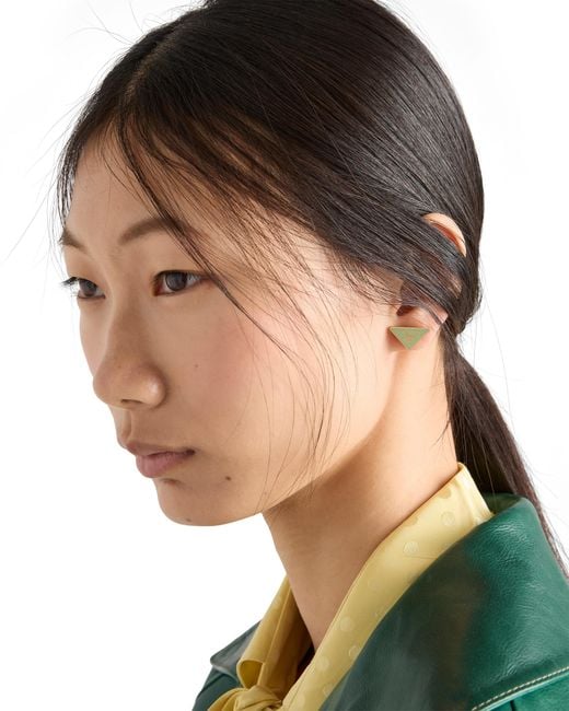Prada Multicolor Enameled Metal Earrings