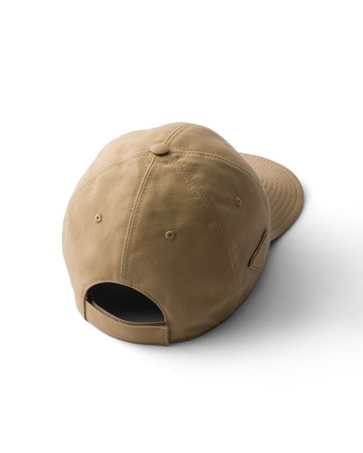 Prada White Technical Fabric Baseball Cap for men