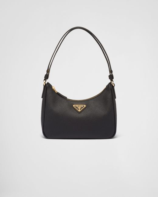 Prada Black Re-Edition Saffiano Leather Mini Bag