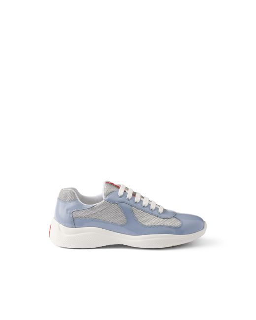 Zapatillas America's Cup De Charol Y Tejido Técnico, Hombre, Talla 5 Prada de hombre de color White