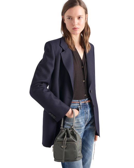 Prada Black Duet Re-Nylon Bucket Bag