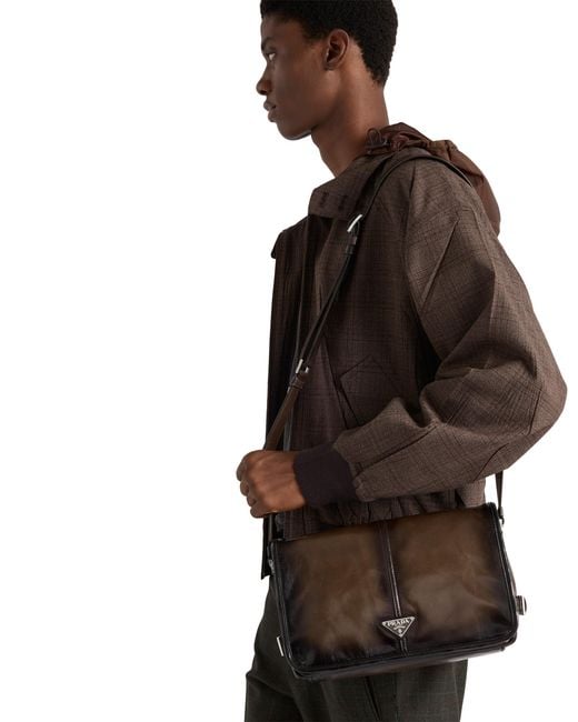 Borsa A Tracolla di Prada in Brown da Uomo