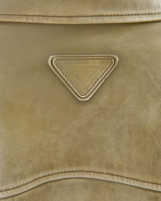Prada Natural Nappa Leather Jacket