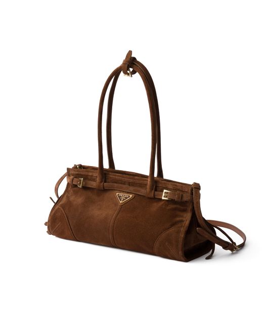 Borsa A Mano Bonnie Medium di Prada in Brown
