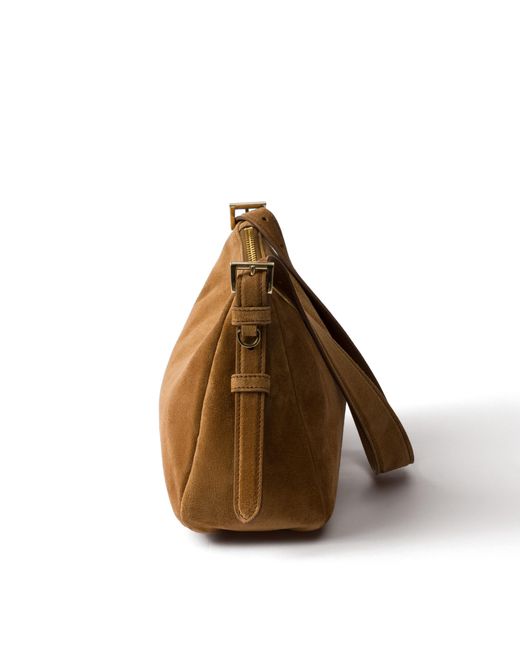 Borsa Aimee Large di Prada in Brown