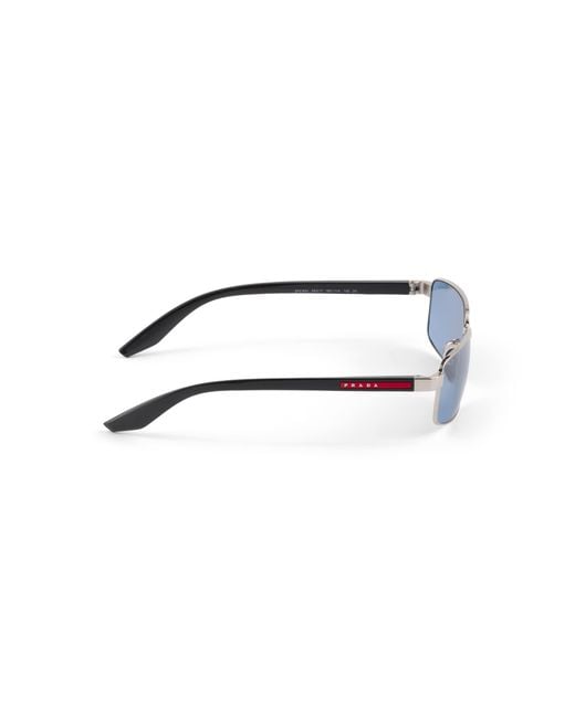 Prada Blue Linea Rossa Sunglasses for men
