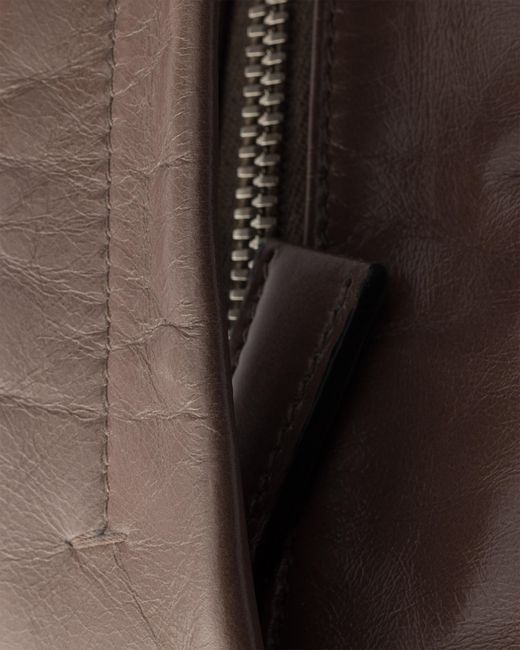 Prada Brown Leather Shoulder Bag for men