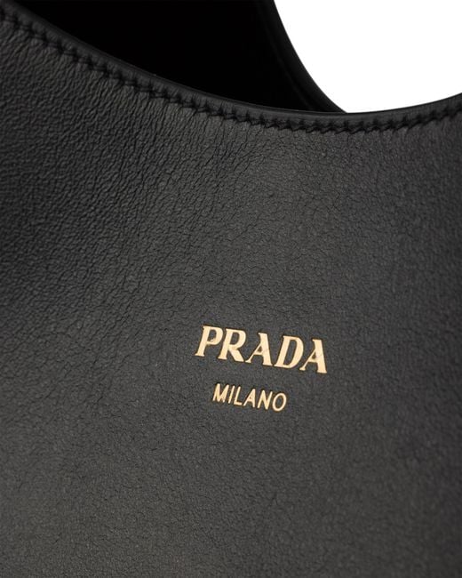 Prada Black Boogie Large Leather Bag