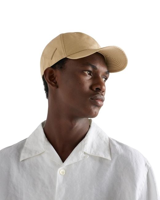 Prada White Technical Fabric Baseball Cap for men