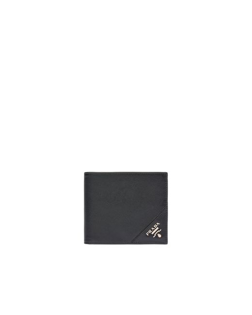 Bifold wallet Prada pour homme en coloris Black