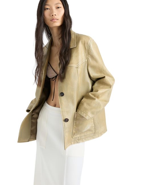 Prada Natural Nappa Leather Jacket