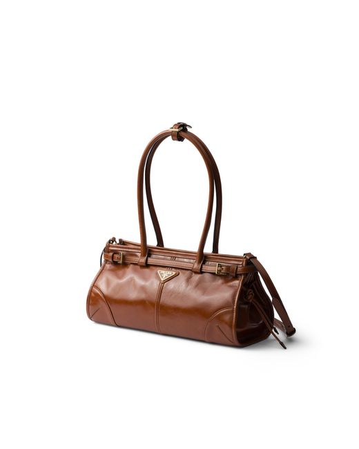 Prada Brown Bonnie Medium Leather Handbag