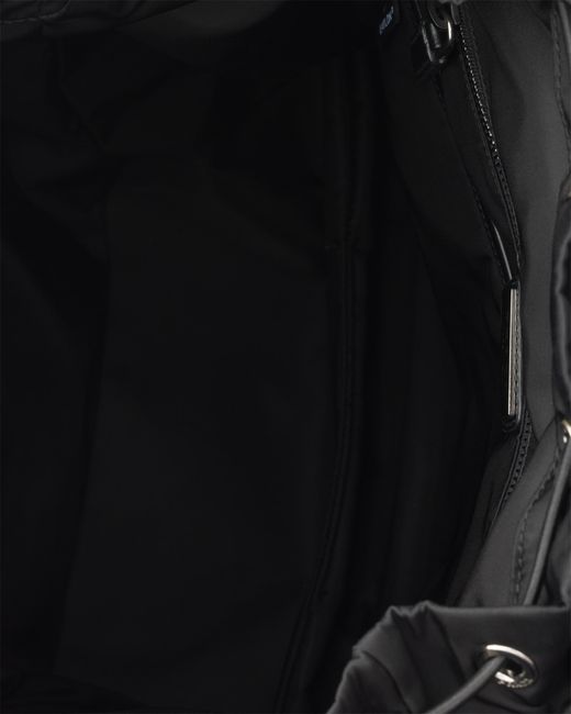 Prada Black Explore Re-Nylon And Leather Backpack for men