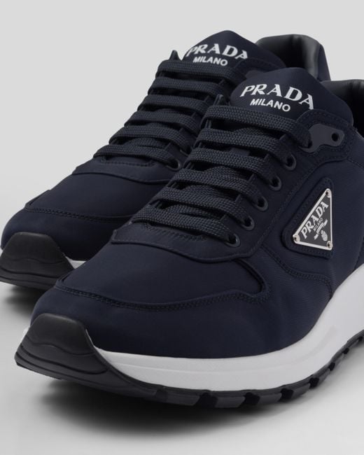 Prada Sneakers mit Logo-Print in Blue für Herren