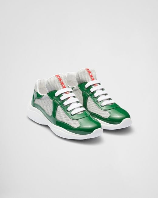 Prada Green America's Cup Sneakers