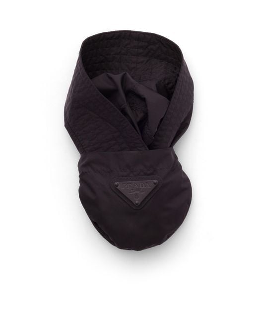 Prada Black Foldable Re-Nylon Bucket Hat