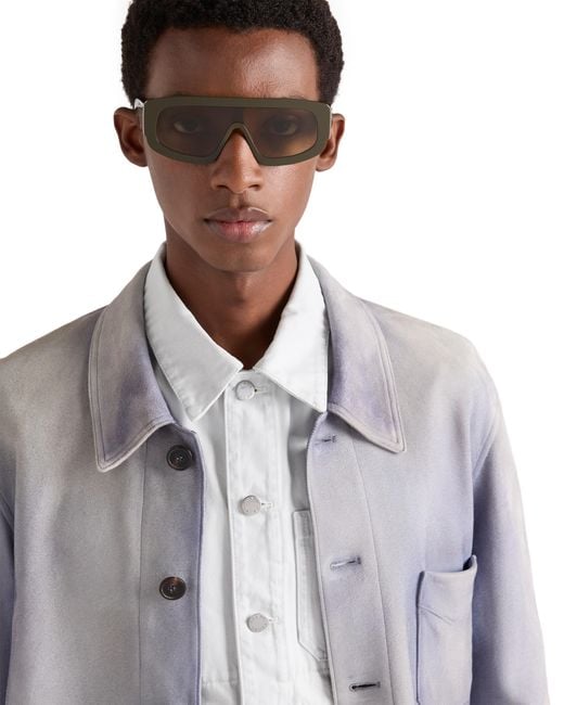 Prada Multicolor Sunglasses With Triangle Logo for men