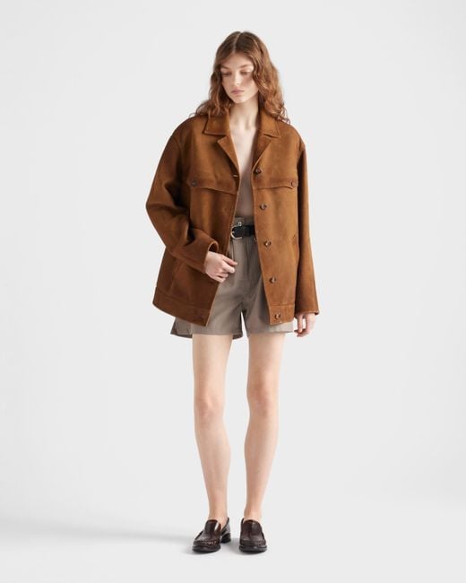 Prada Brown Suede Jacket