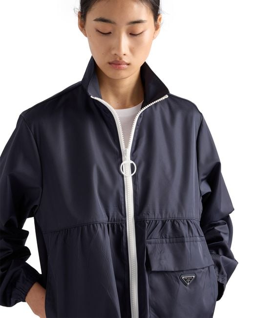 Prada Blue Re-Nylon Blouson Jacket