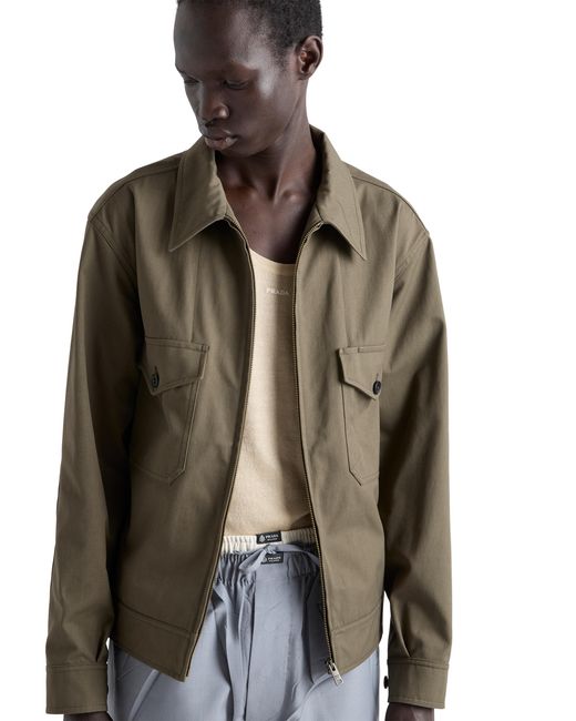 Prada Green Technical Fabric Jacket for men