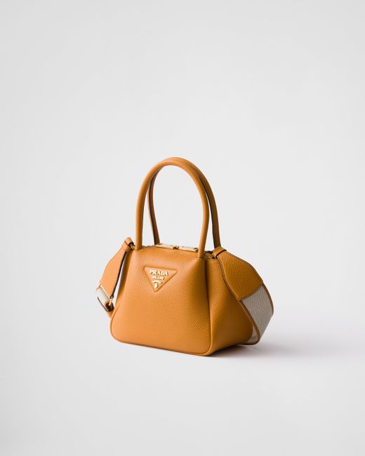 Mini Borsa A Mano di Prada in Metallic