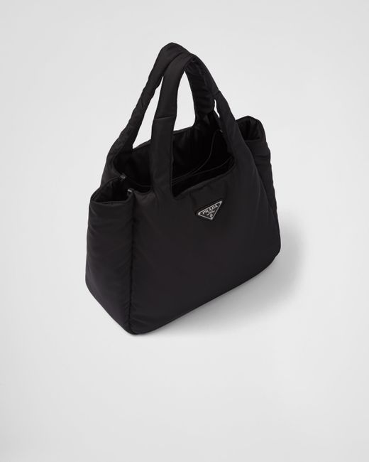 Prada Black Große Tote Bag Aus Gepolstertem Re-nylon