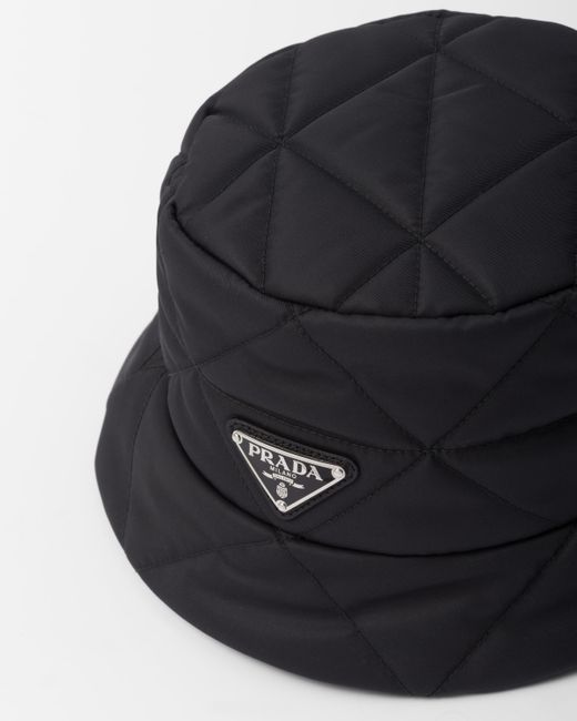 Prada Black Re-nylon Bucket Hat