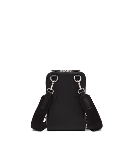 Prada Black Saffiano Leather Smartphone Case