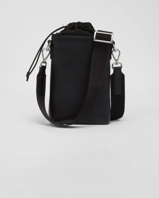 Prada Smartphone-hülle Aus Leder in Black für Herren