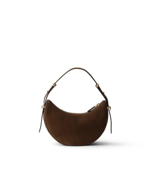 Prada Multicolor Arqué Mini Suede Shoulder Bag