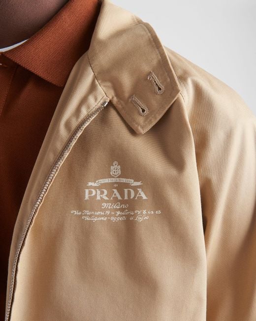 Prada Natural Cotton Blend Jacket for men