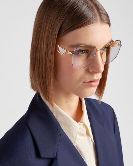 Prada Multicolor Sunglasses With Triangle Logo