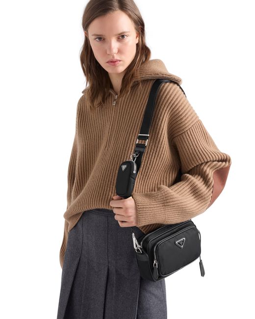 Prada Black Re-Nylon Mini Shoulder Bag