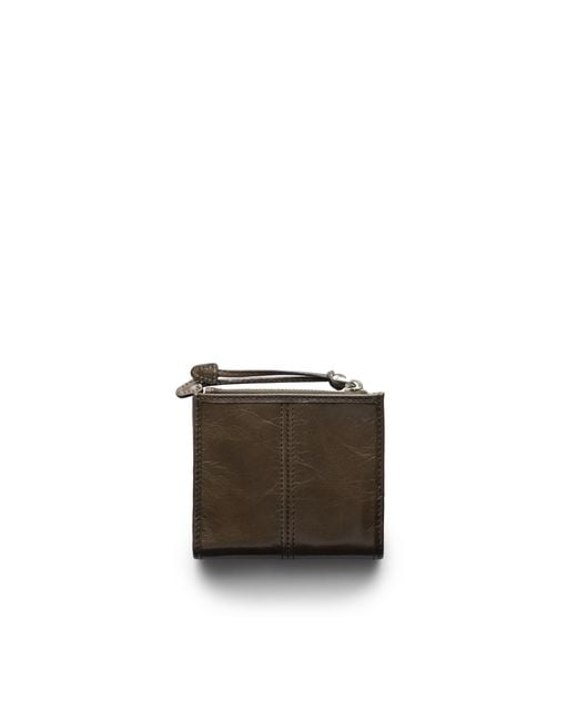 Prada White Small Leather Wallet for men