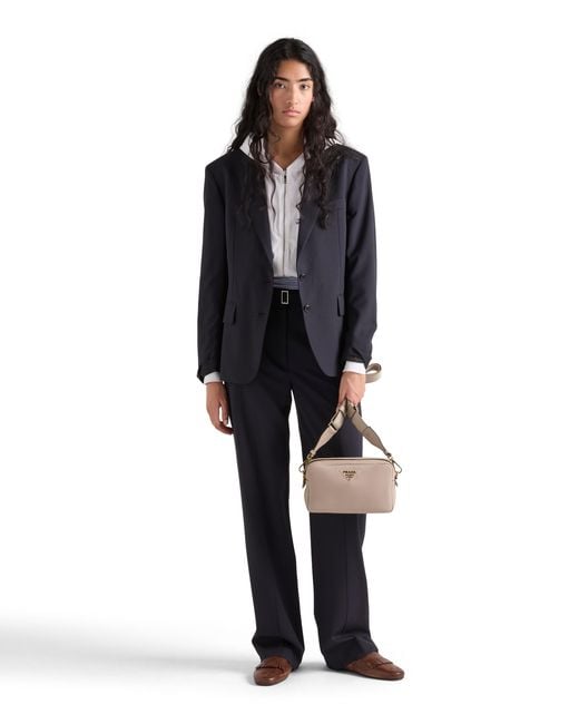 Borsa A Tracolla Small di Prada in Gray
